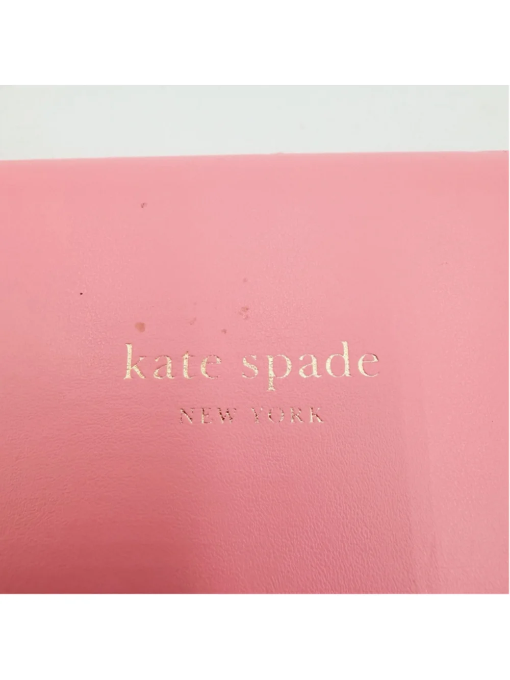KATE SPADE HARD LARGE PINK GREEN CLAMSHELL CASE EYEGLASSES